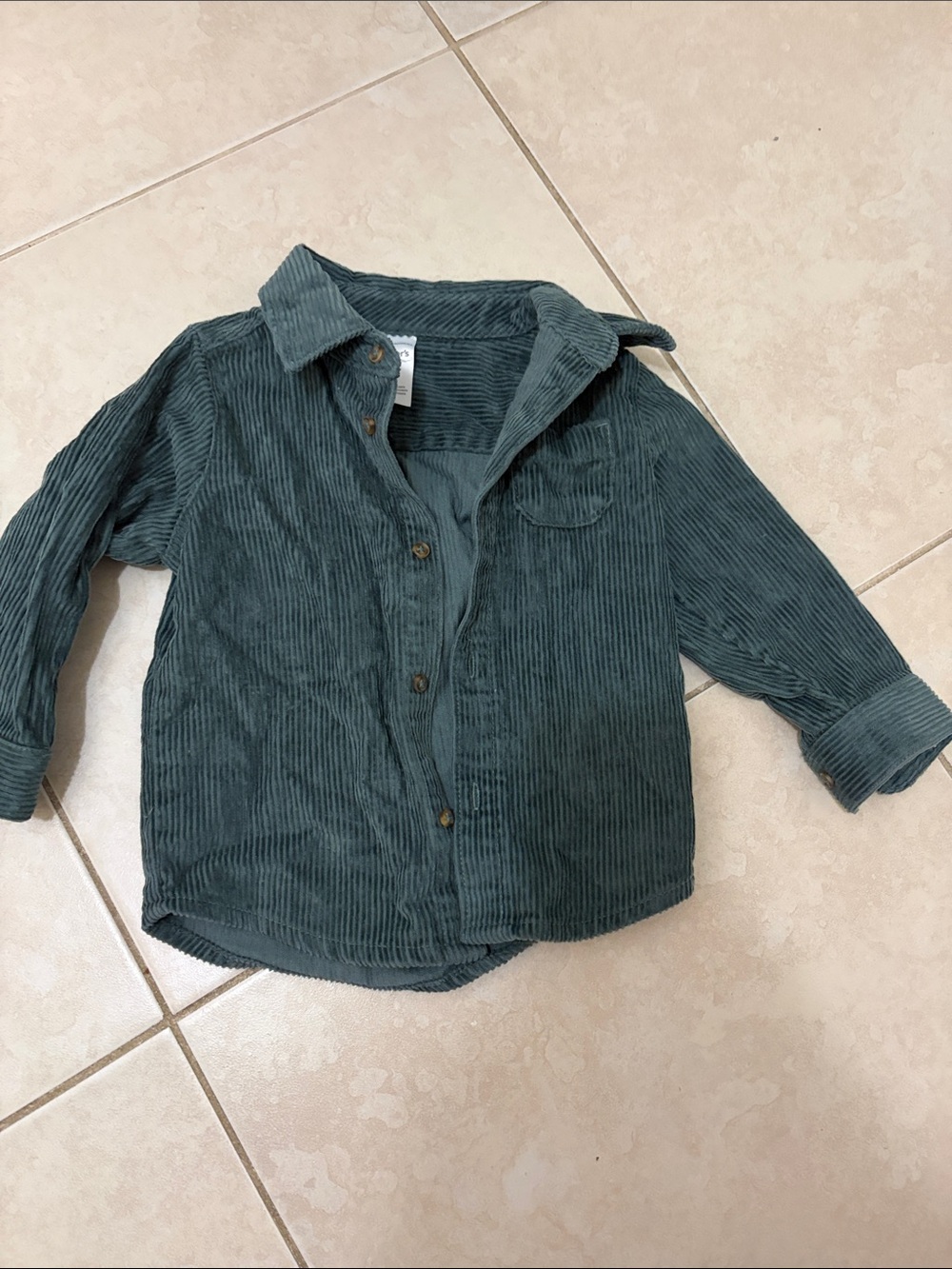 Carter's Teal Corduroy Button-Down Shirt
